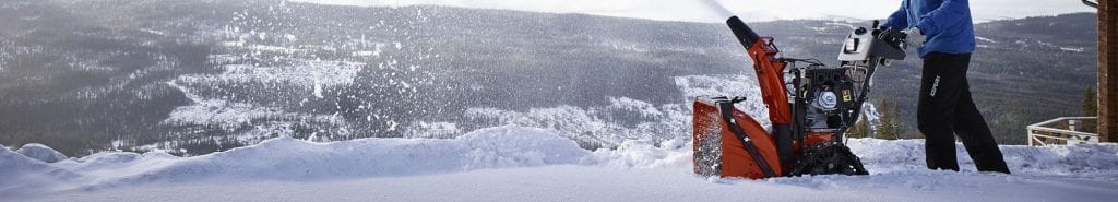 Snöslunga från Husqvarna röjer snö